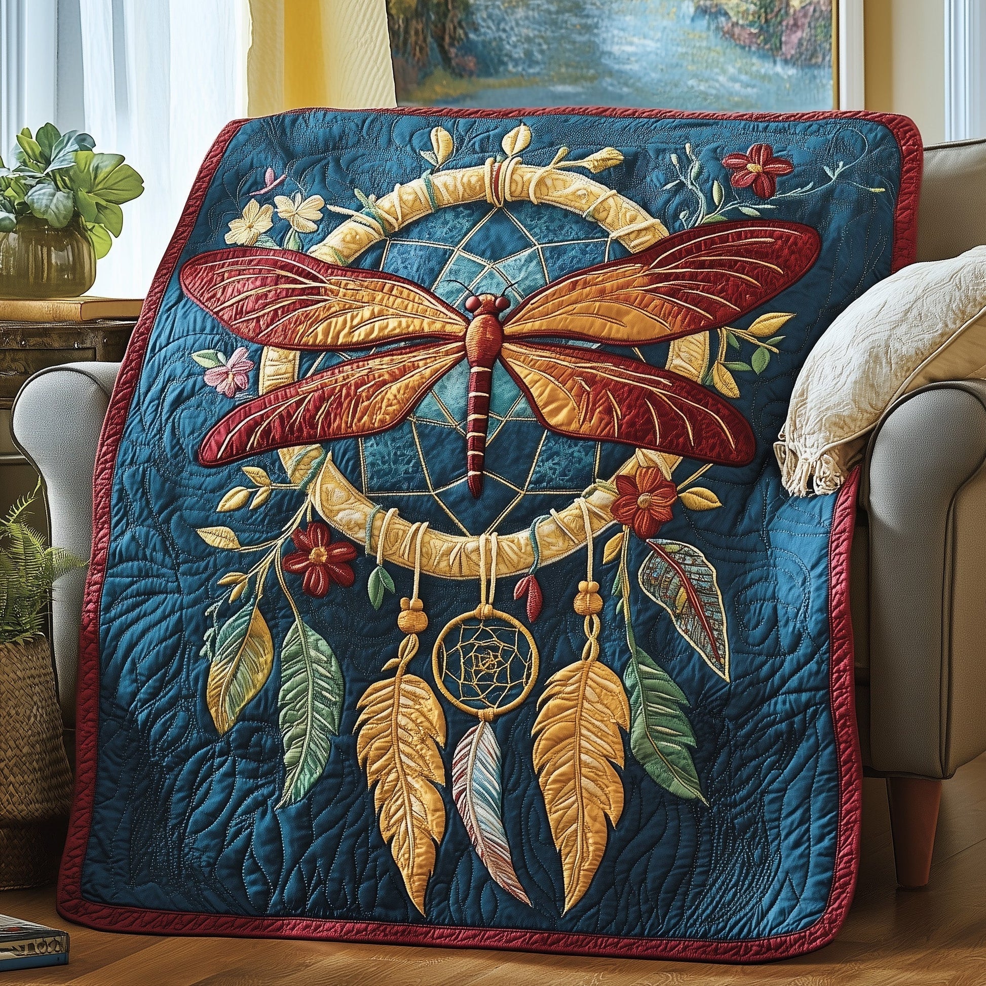 Celestial Dreamcatcher Quilted Blanket GFTOTP4080