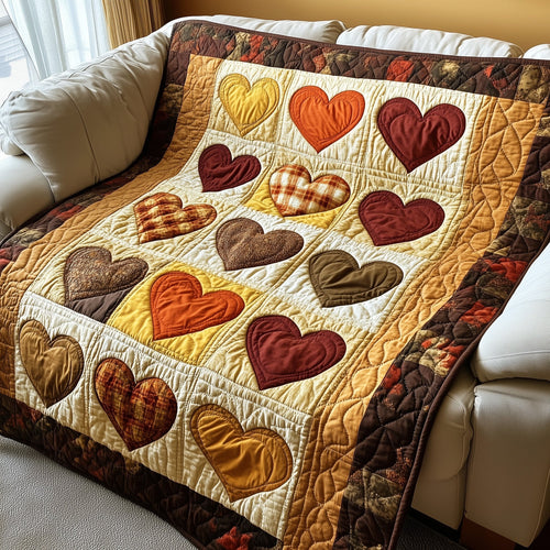 Vintage Heart Quilted Blanket GFTOTP3868