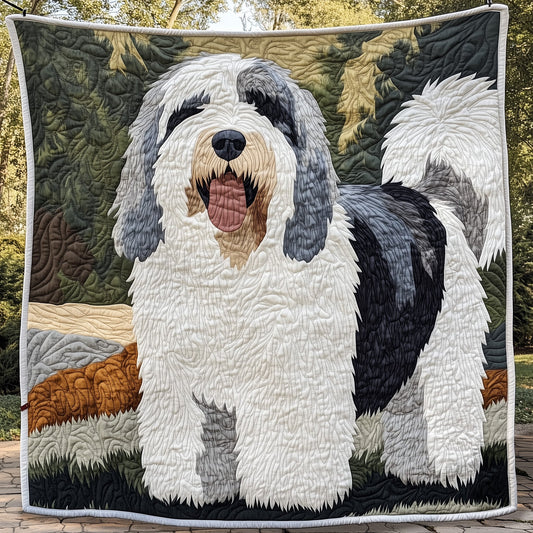 Old English Sheepdog Quilted Blanket GFTOAB3343