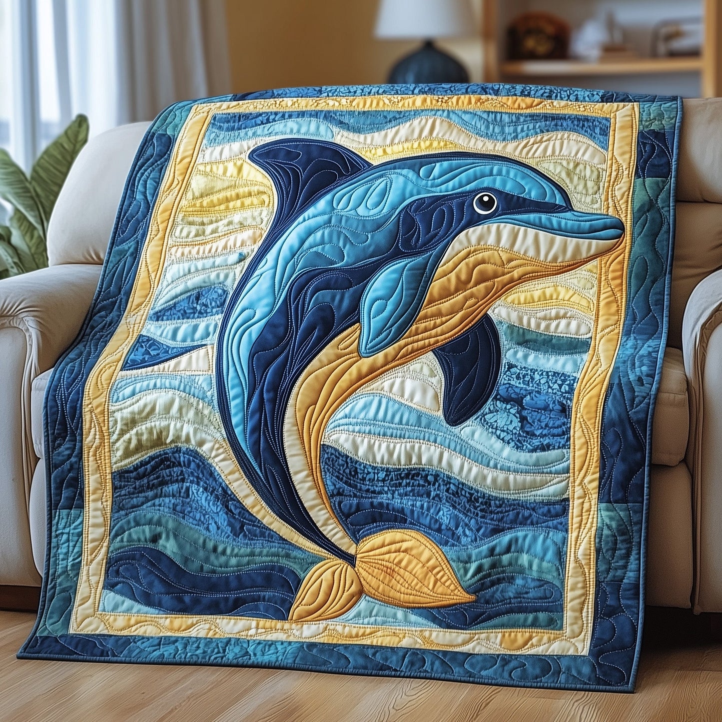 Ocean Serenade Quilted Blanket GFTOTP3938