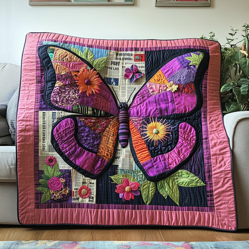 Blossoming Butterfly Quilted Blanket GFTOTP3972