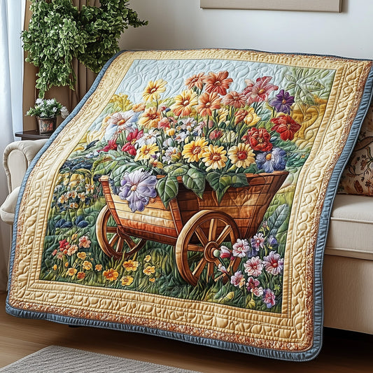 Vintage Gardening Quilted Blanket GFTOTP4148