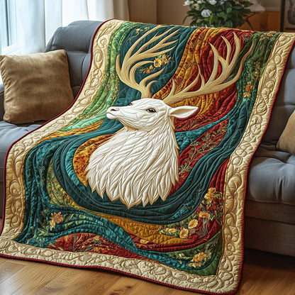 Majestic Deer Quilted Blanket GFTOTP3814
