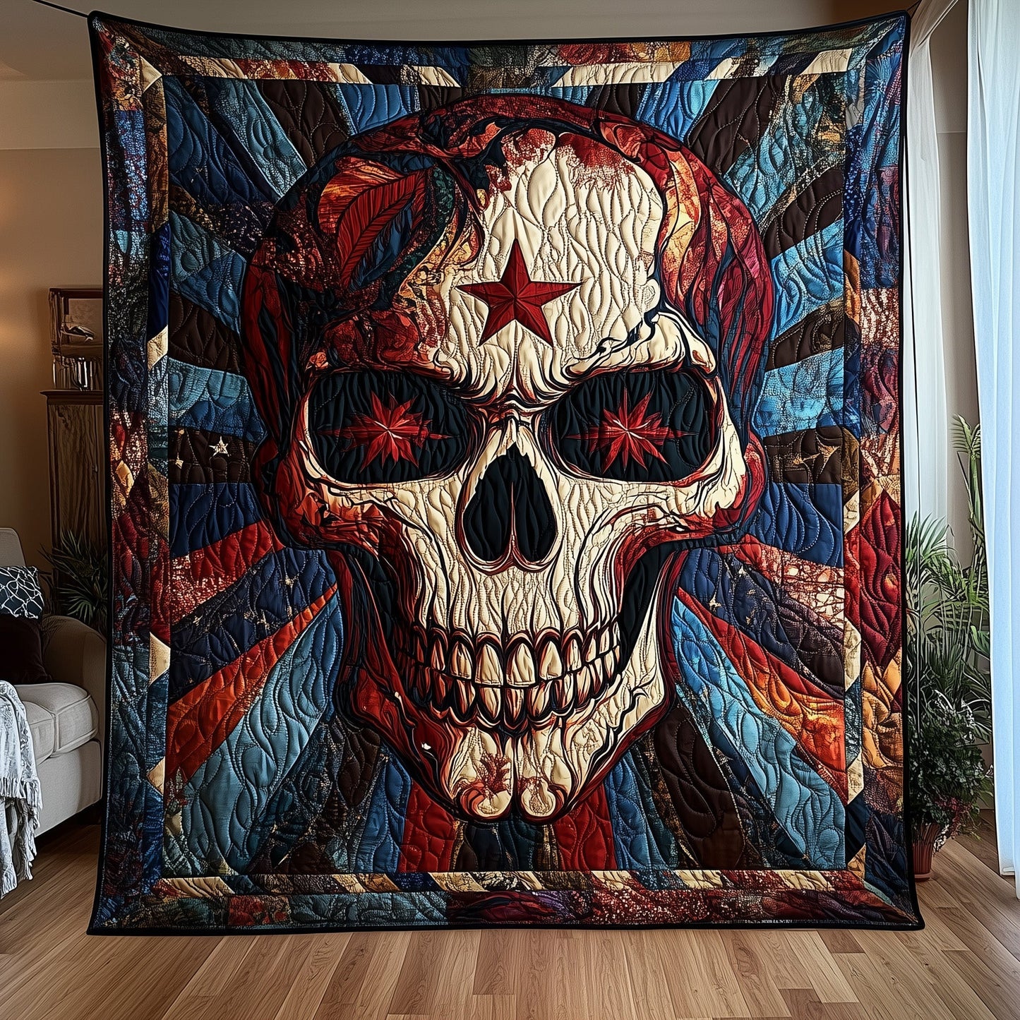 Skull Quilted Blanket GFTOHD3110