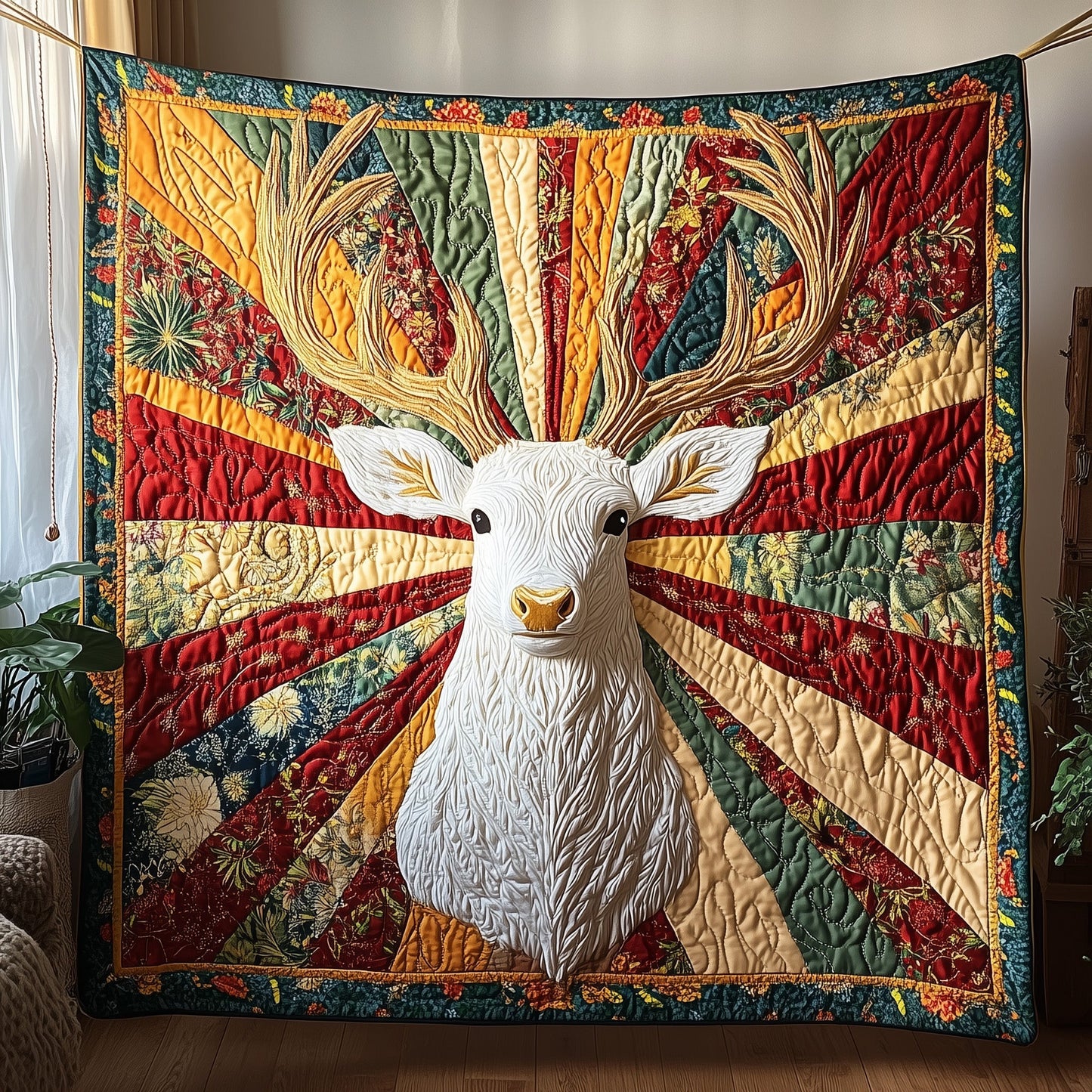 Majestic Deer Quilted Blanket GFTOTP3812