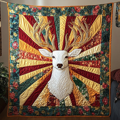 Golden Antler Glow Quilted Blanket GFTOTP3830