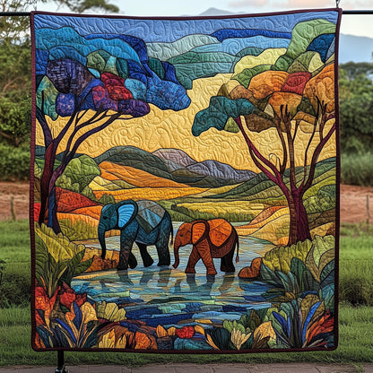 Elephant Quilted Blanket GFTOHD3108