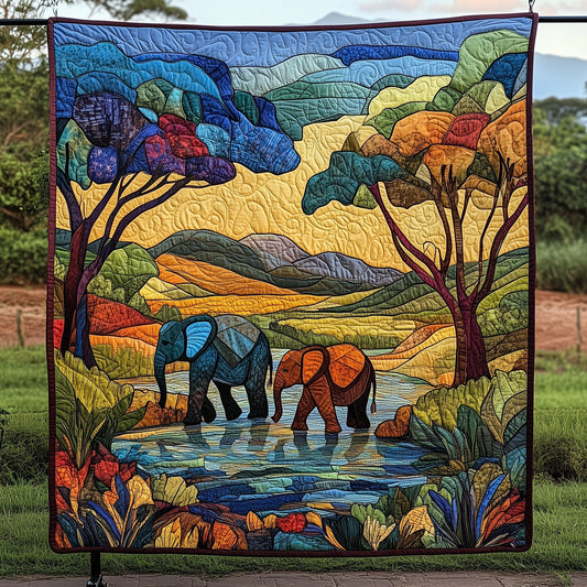 Elephant Quilted Blanket GFTOHD3108