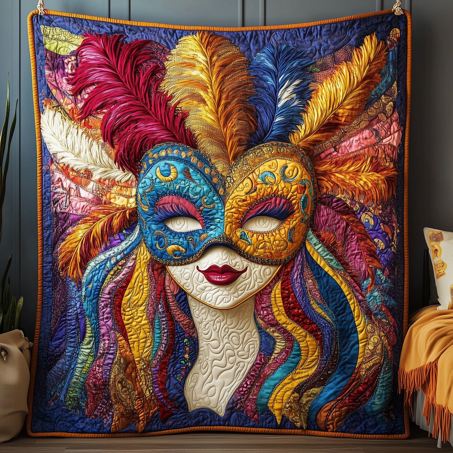 Masquerade Magic Quilted Blanket GFTOAB3324