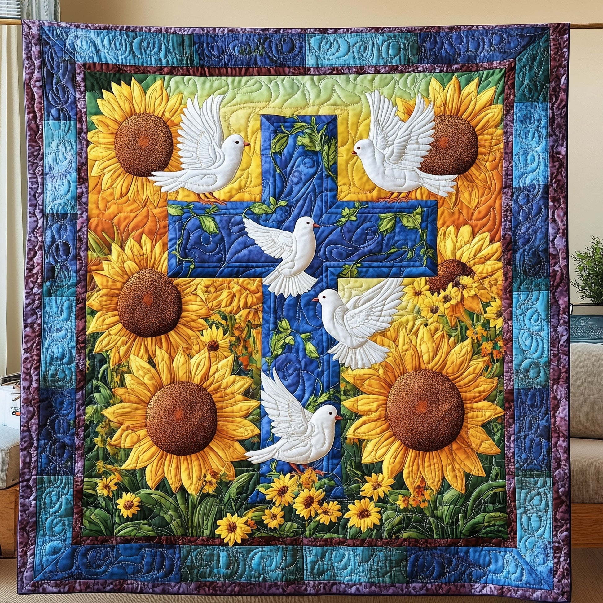 Radiant Faith Quilted Blanket GFTONL2957