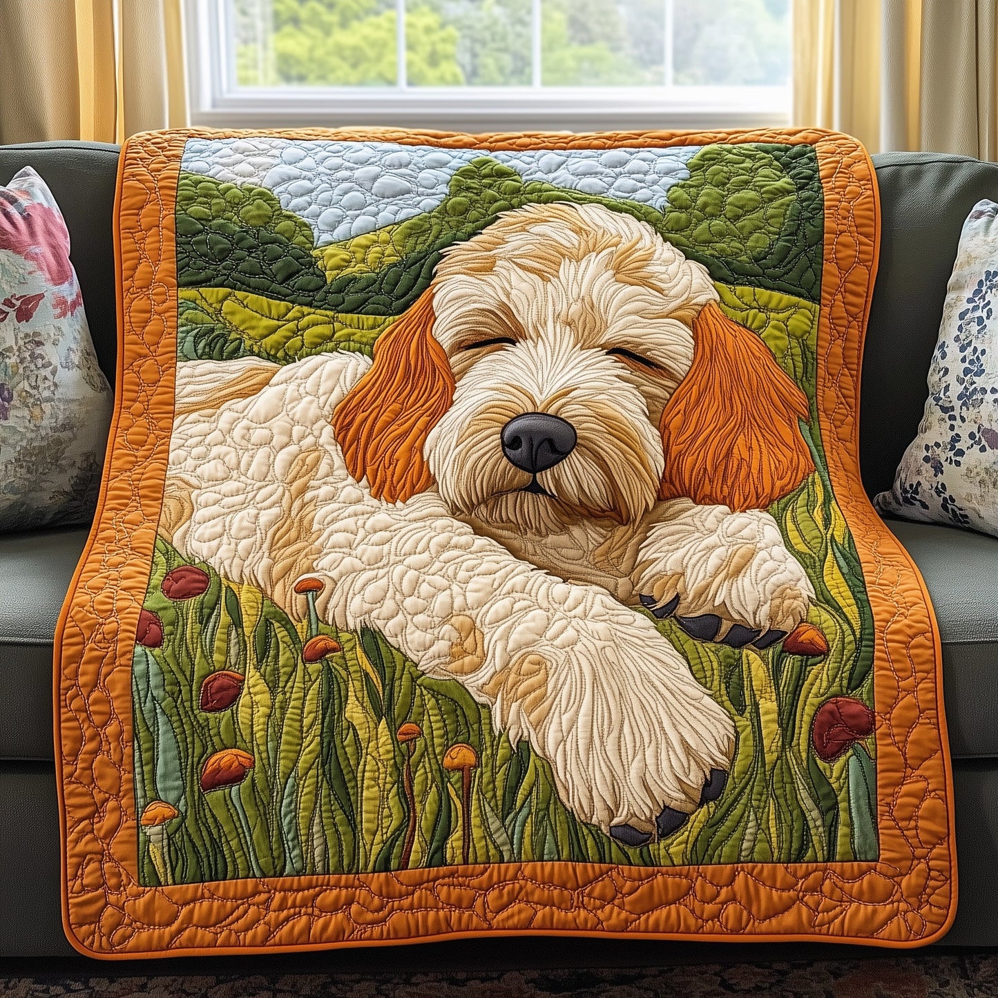 Dreamy Doodle Quilted Blanket GFTOAB3346