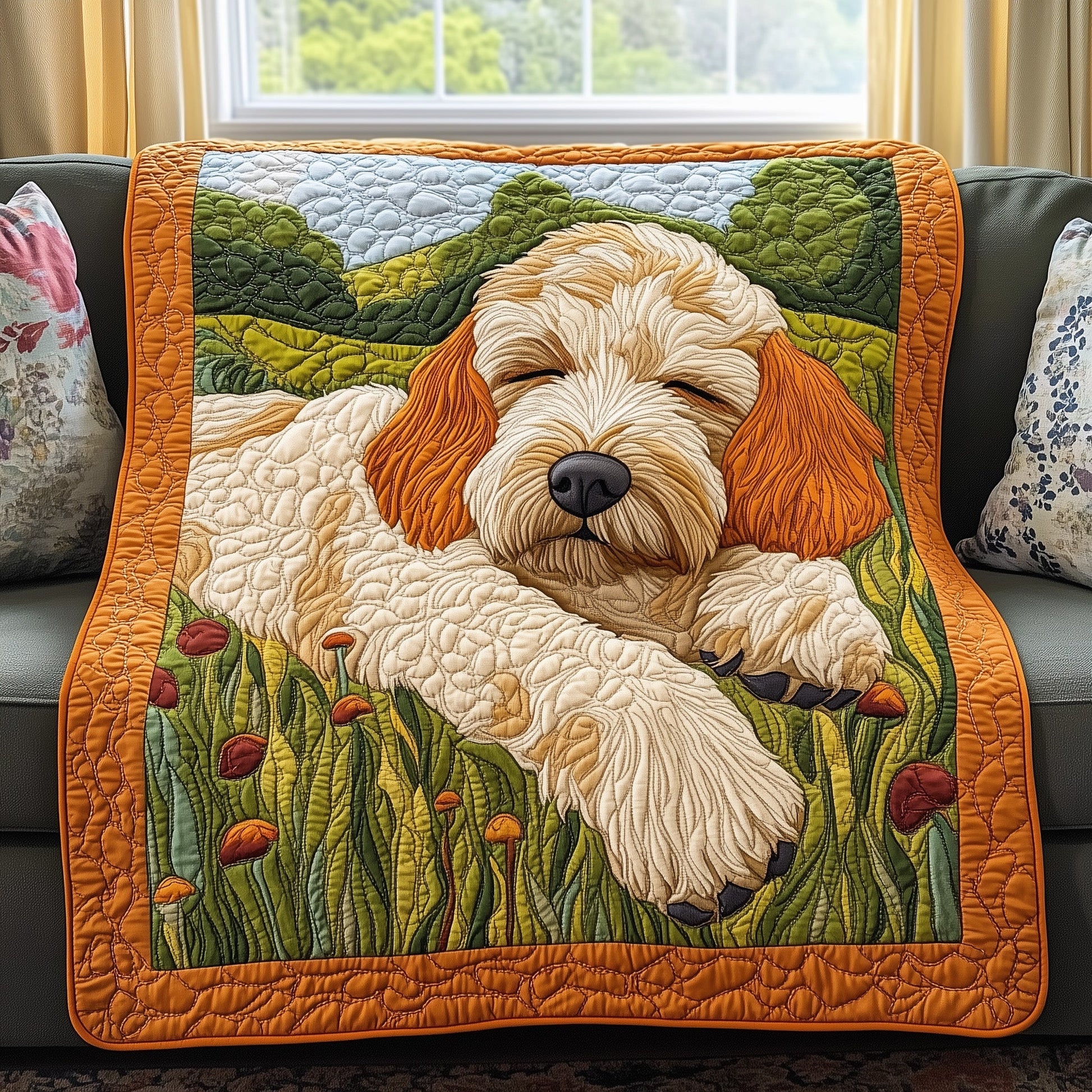 Dreamy Doodle Quilted Blanket GFTOAB3346