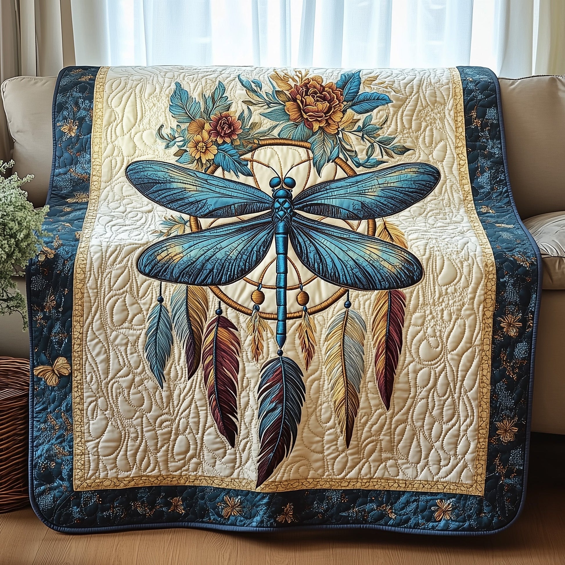 Celestial Dreamcatcher Quilted Blanket GFTOTP4083