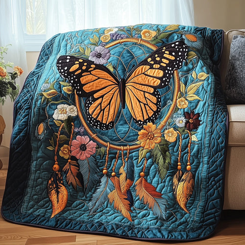 Butterfly Dreamcatcher Quilted Blanket GFTOTP4094
