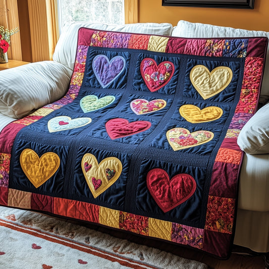 Vintage Heart Quilted Blanket GFTOTP3880