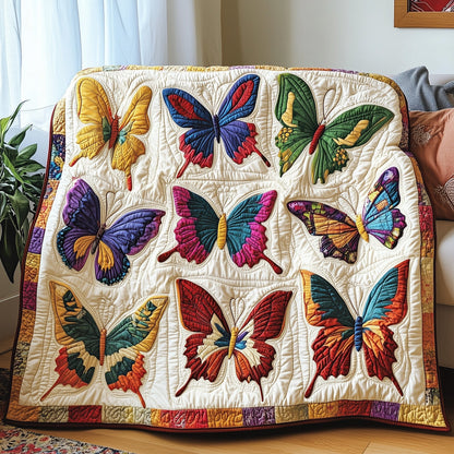 Butterfly Haven Quilted Blanket GFTOTP3859
