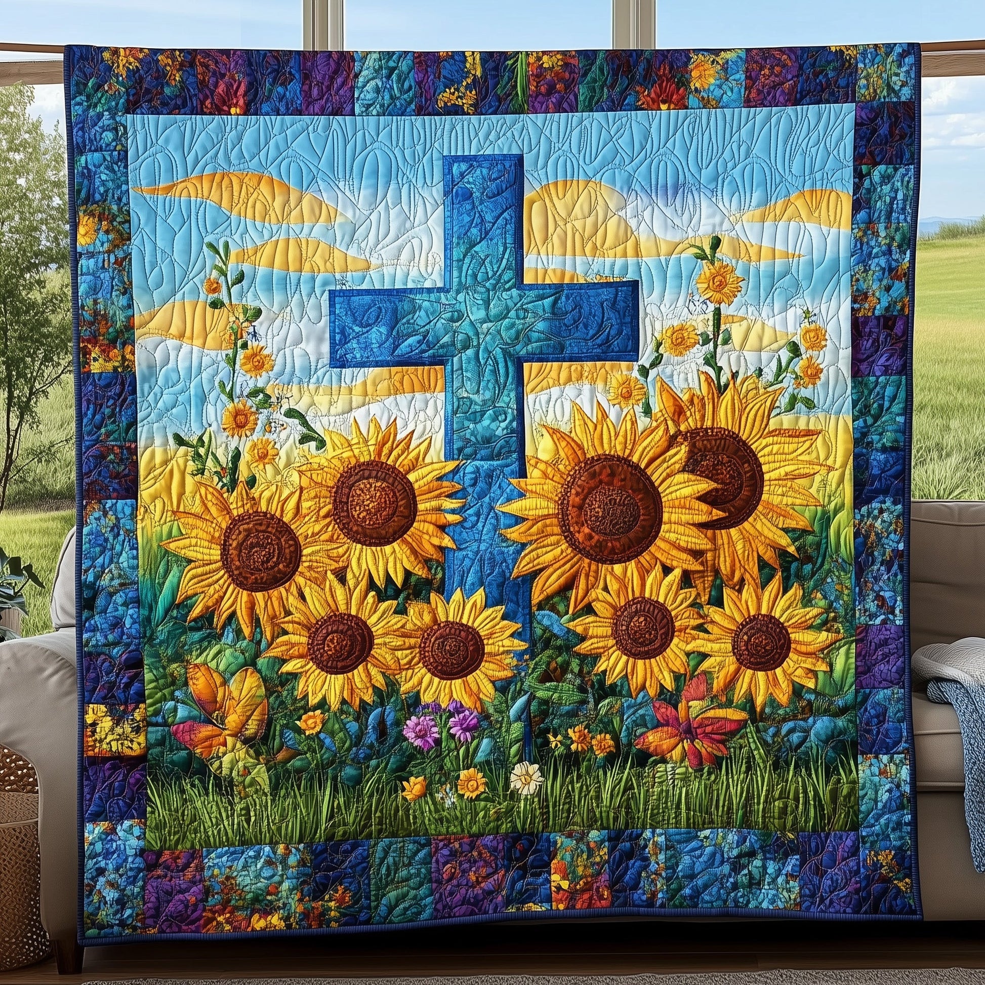 Radiant Faith Quilted Blanket GFTONL2954
