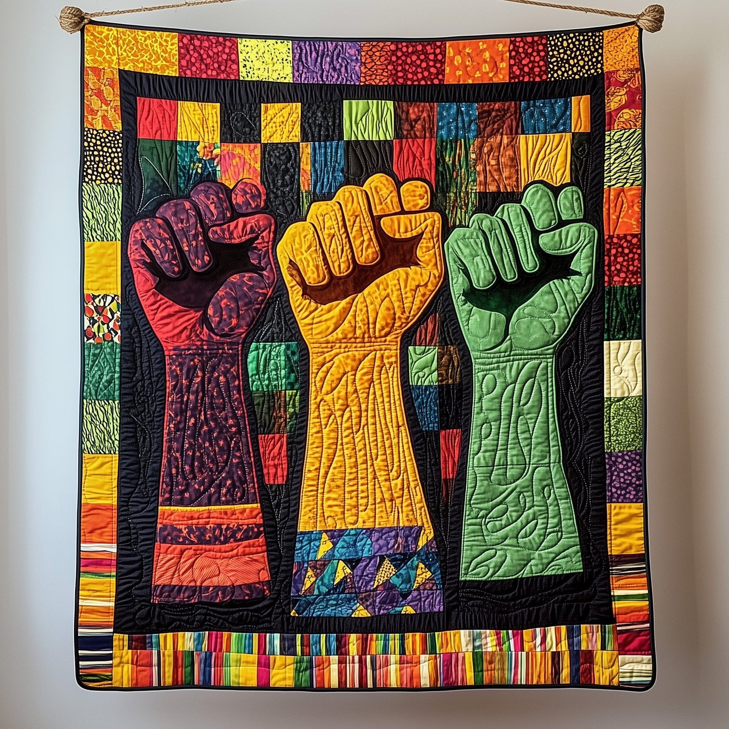 Fists of Freedom Quilted Blanket GFTOHD3020