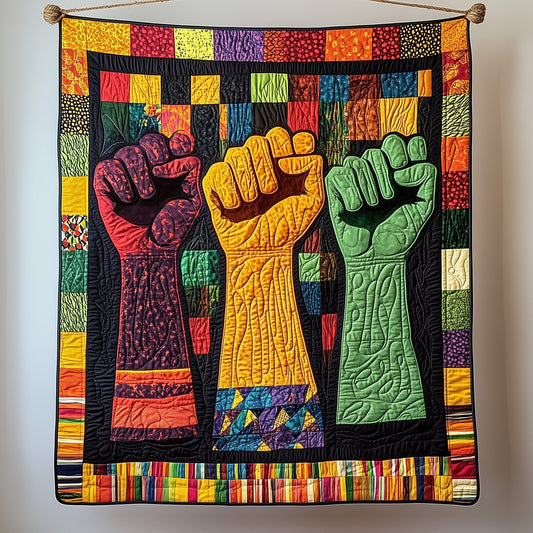 Fists of Freedom Quilted Blanket GFTOHD3020