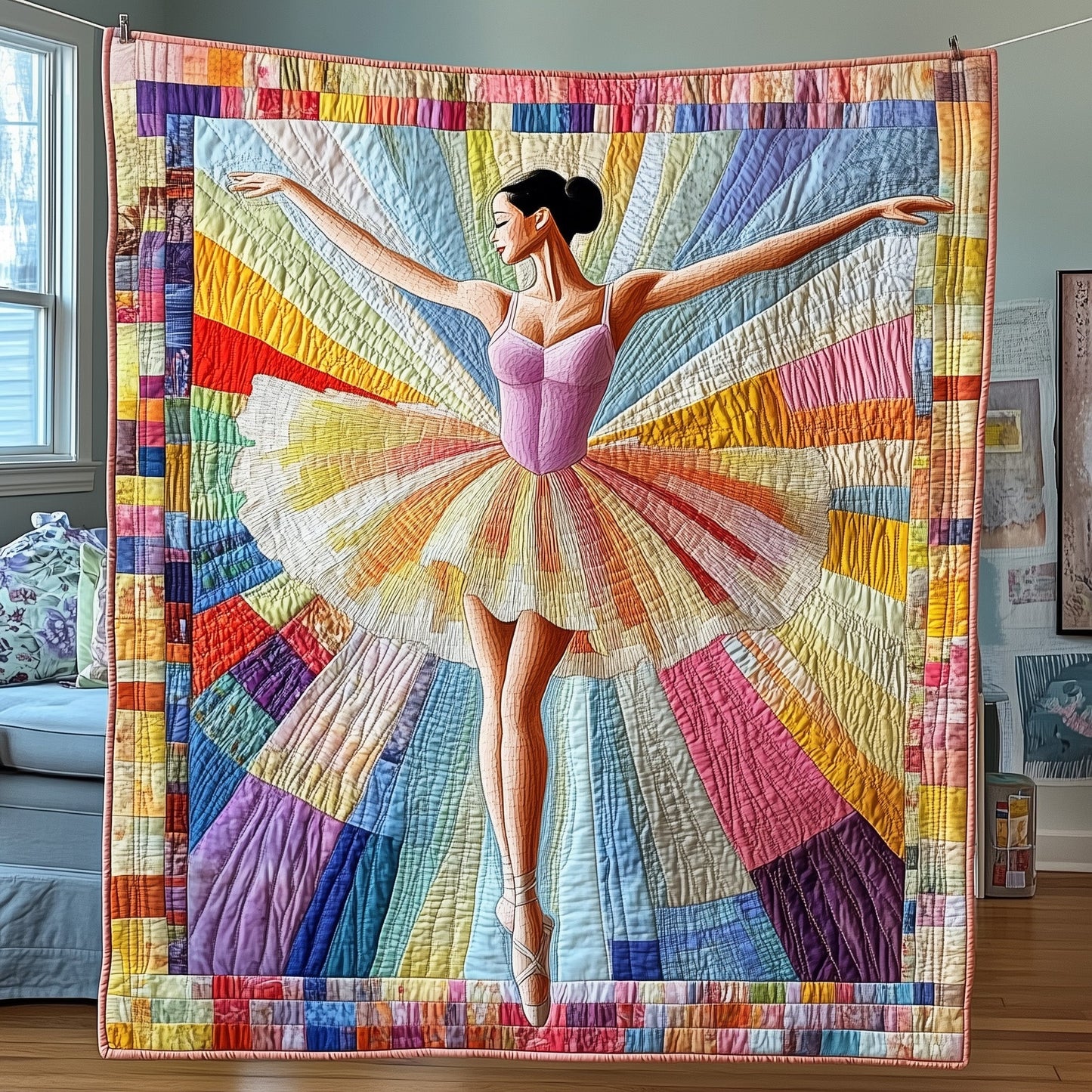 Ballerina Elegance Quilted Blanket GFTOTP4036