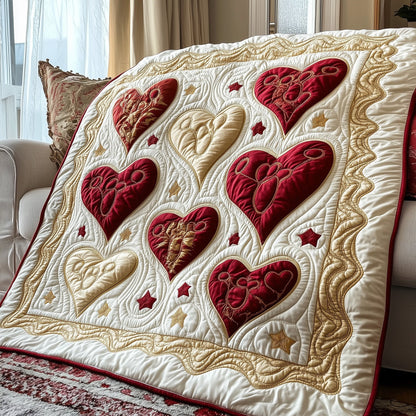 Blooming Heart Quilted Blanket GFTOTP3893