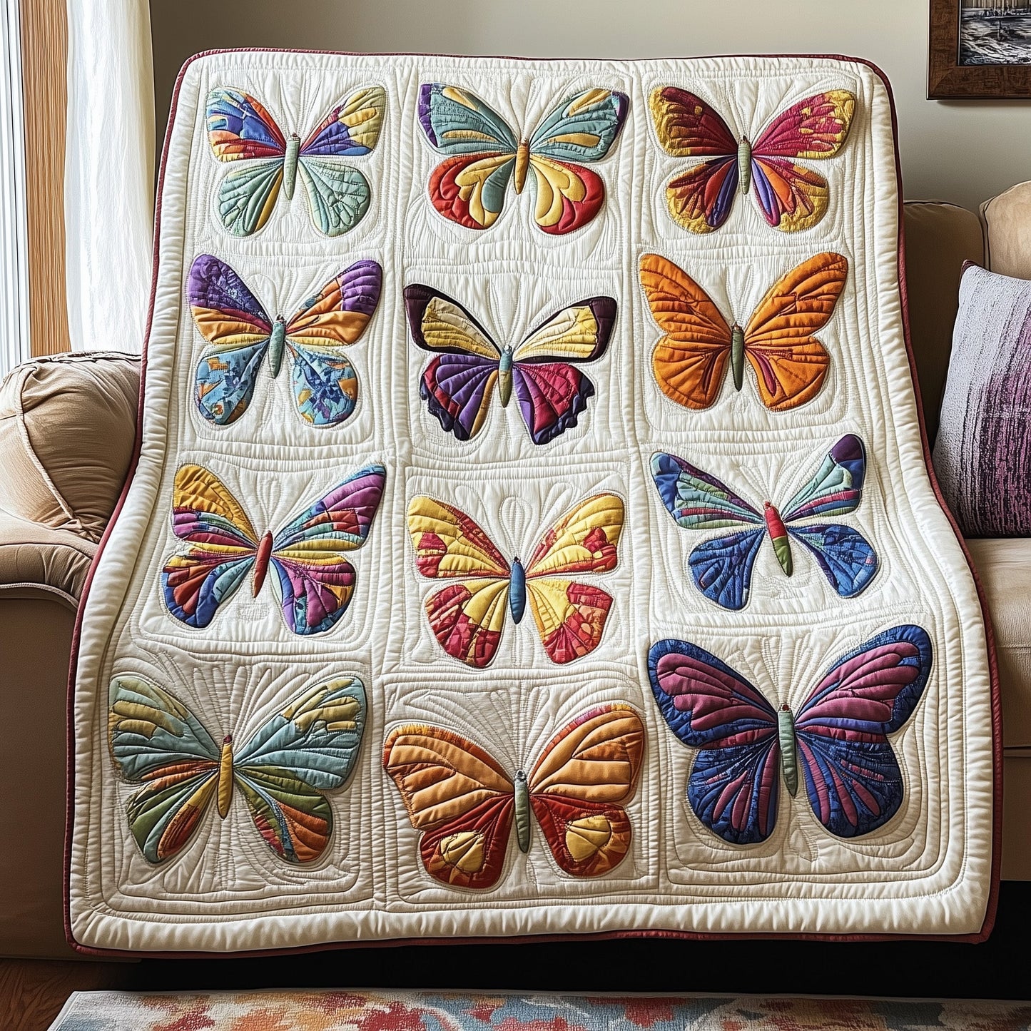 Butterfly Haven Quilted Blanket GFTOTP3857