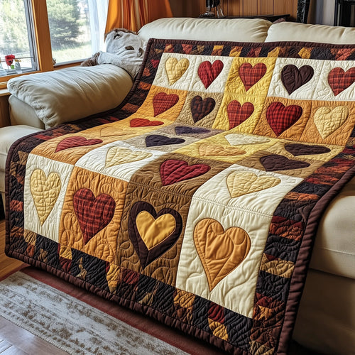 Vintage Heart Quilted Blanket GFTOTP3882