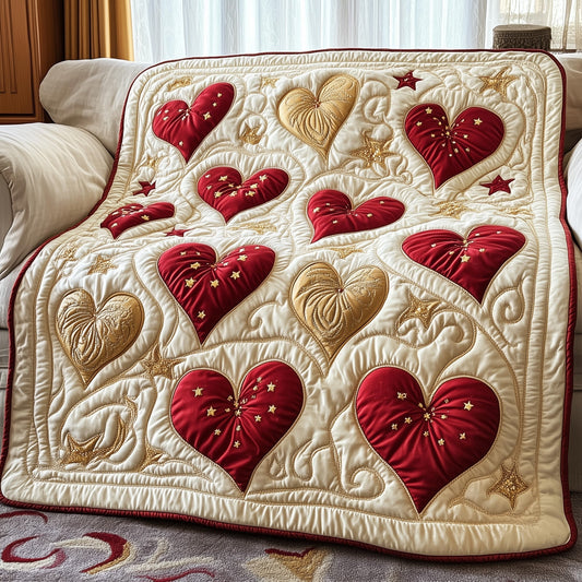 Blooming Heart Quilted Blanket GFTOTP3892
