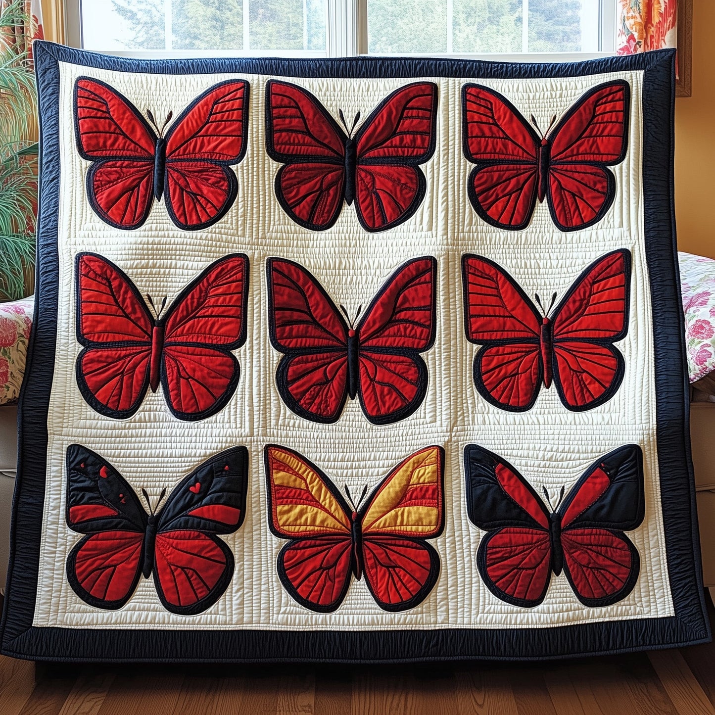 Fluttering Butterfly Quilted Blanket GFTONL2879