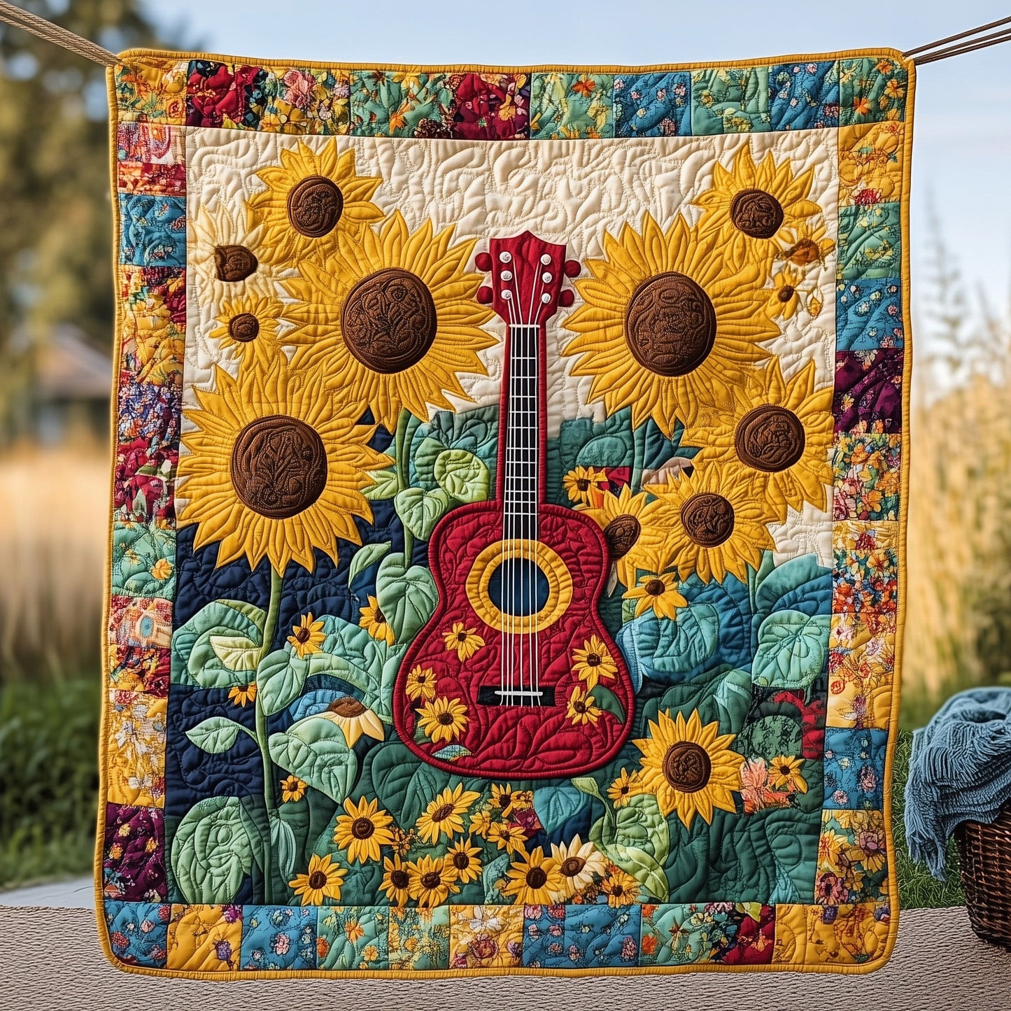 Sunflower Quilted Blanket GFTOHD3168
