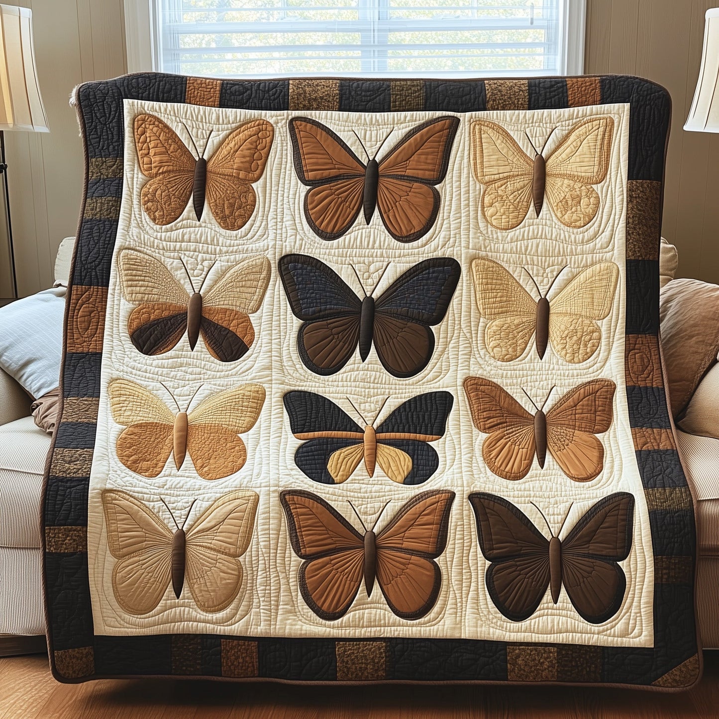 Fluttering Butterfly Quilted Blanket GFTONL2886