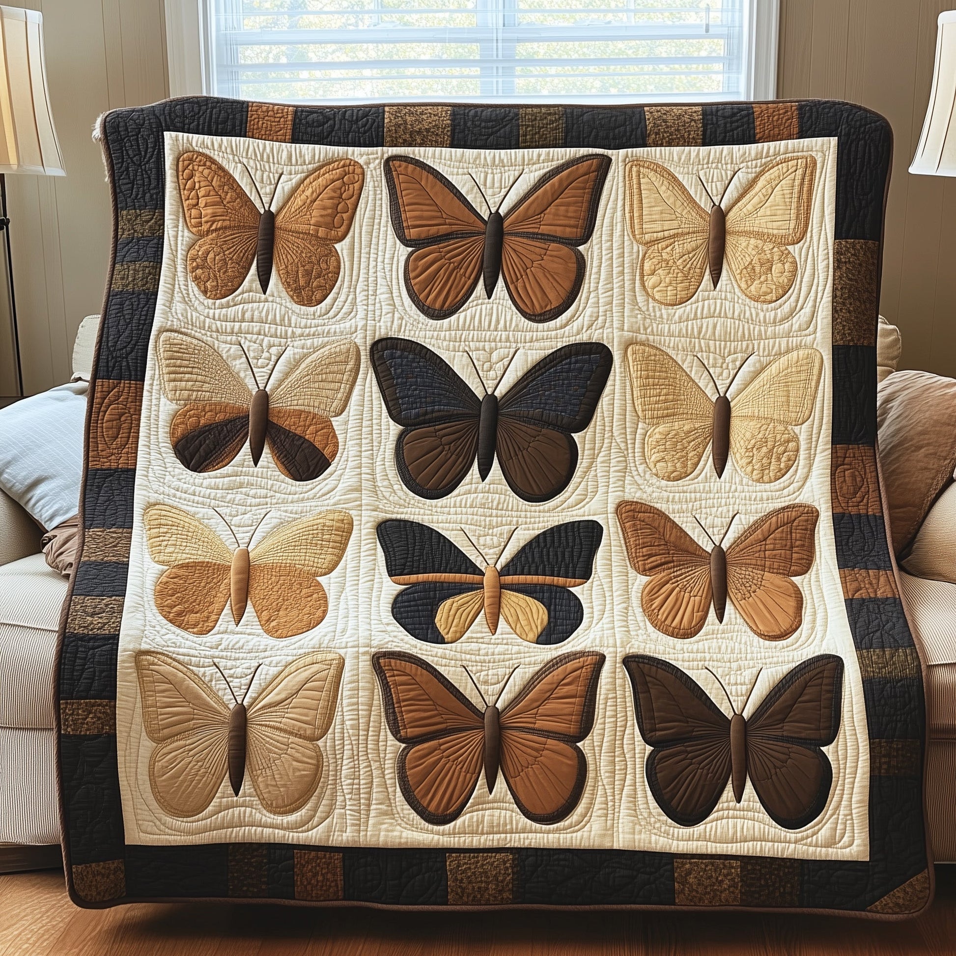 Fluttering Butterfly Quilted Blanket GFTONL2886