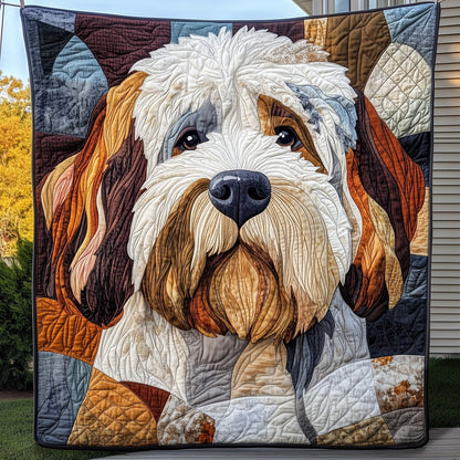Old English Sheepdog Quilted Blanket GFTOAB3342