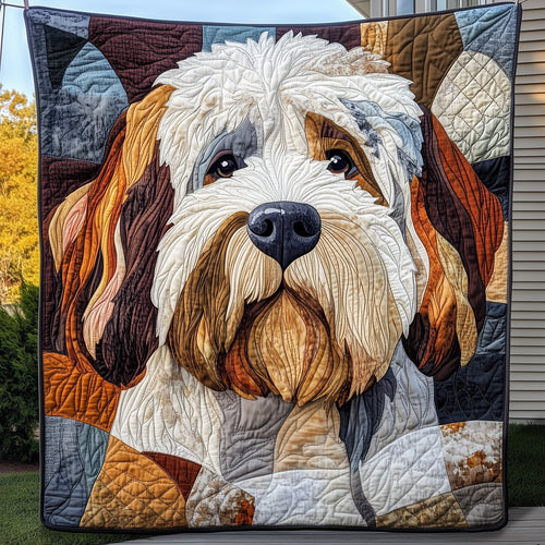 Old English Sheepdog Quilted Blanket GFTOAB3342
