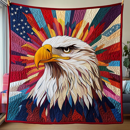 Patriotic Eagle Quilted Blanket GFTOHD3005