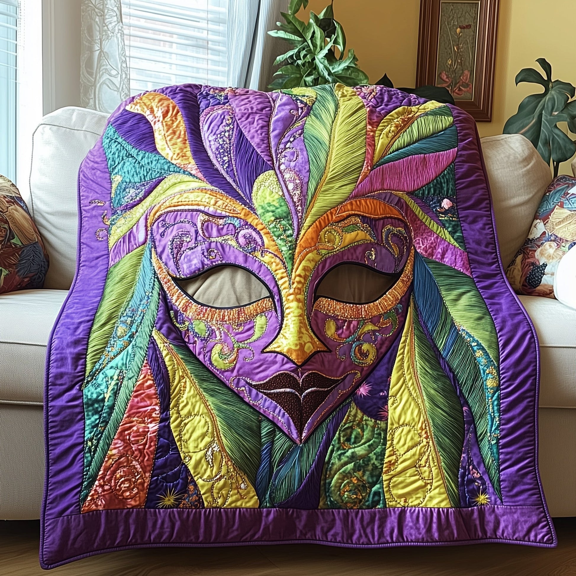 Mardi Gras Quilted Blanket GFTOTP4034