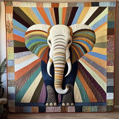 Elephant In Sunshine Quilted Blanket GFTOAB2999