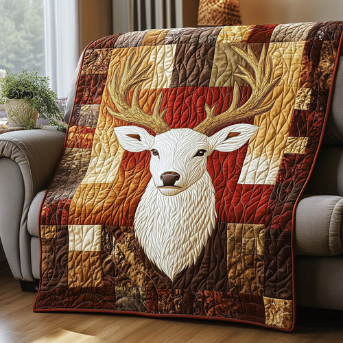 Golden Antler Glow Quilted Blanket GFTOTP3828