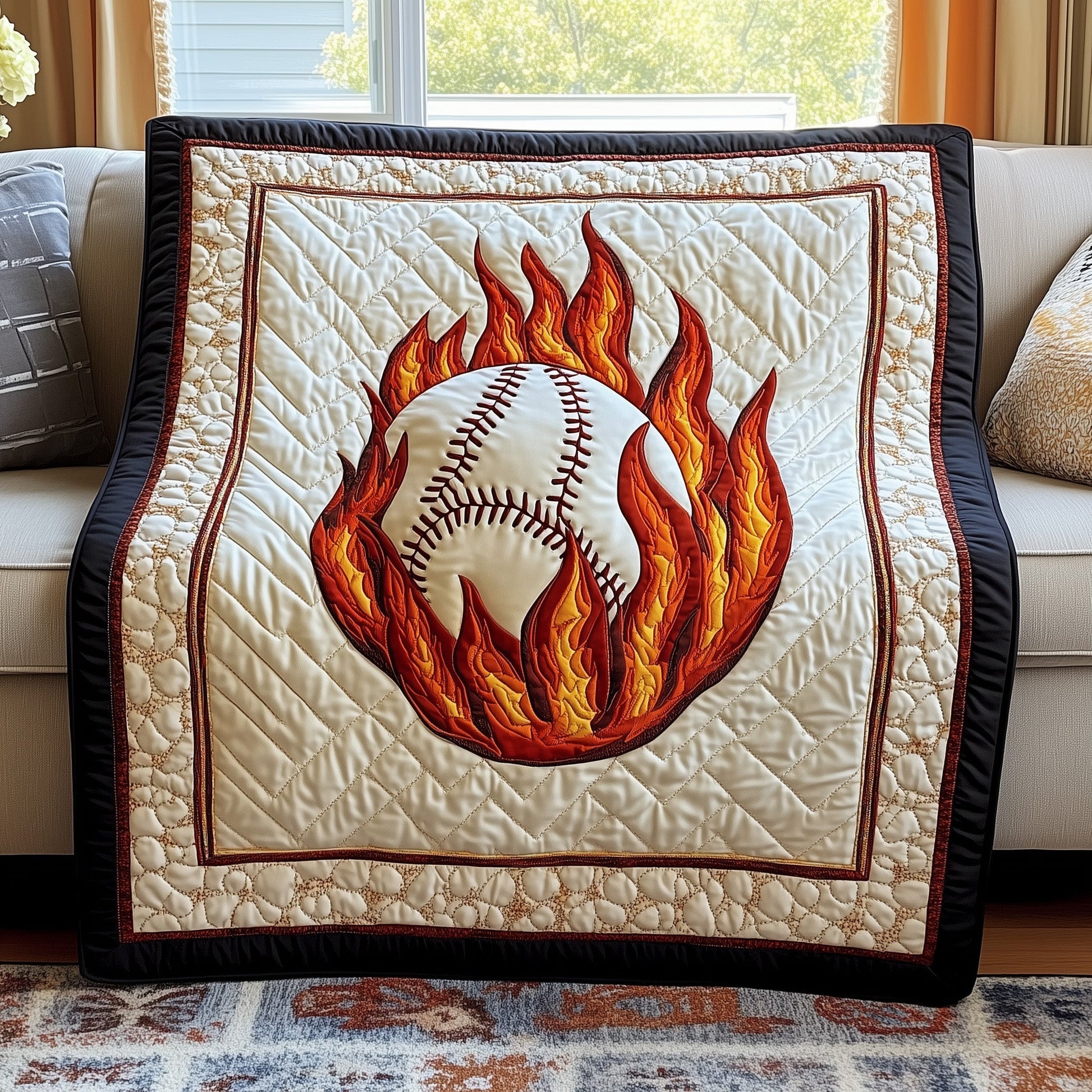 Vintage Baseball Quilted Blanket GFTOTP4070