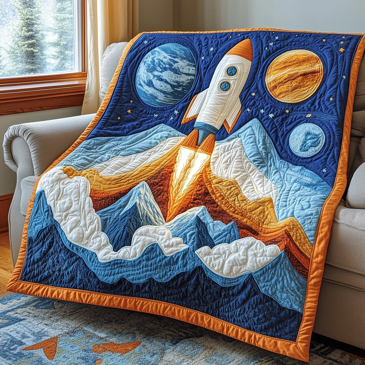 Galactic Dreams Quilted Blanket GFTOTP3956