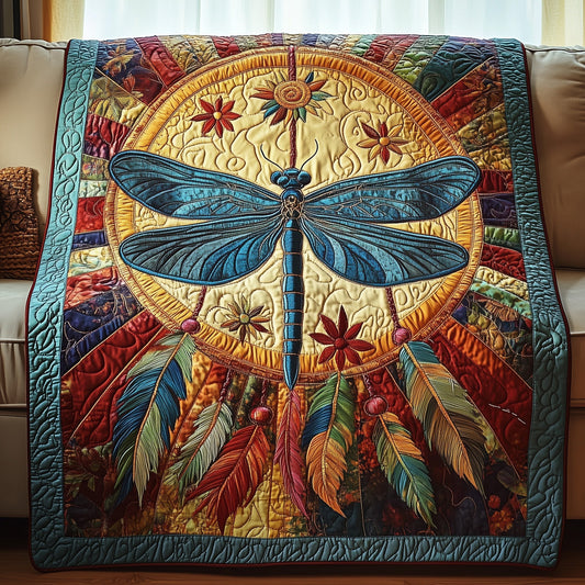 Dragonfly Dreamcatcher Quilted Blanket GFTOTP4108
