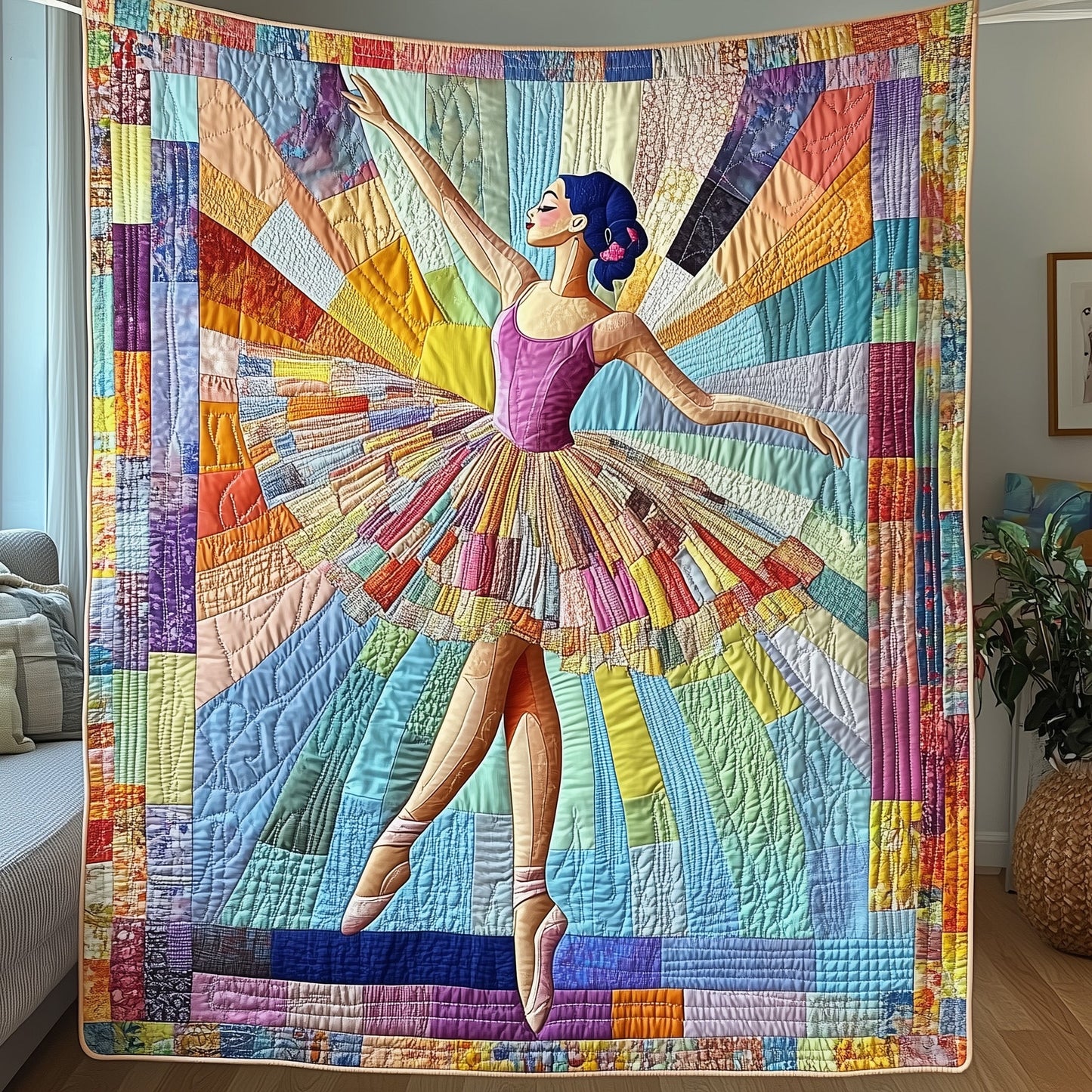 Ballerina Elegance Quilted Blanket GFTOTP4035