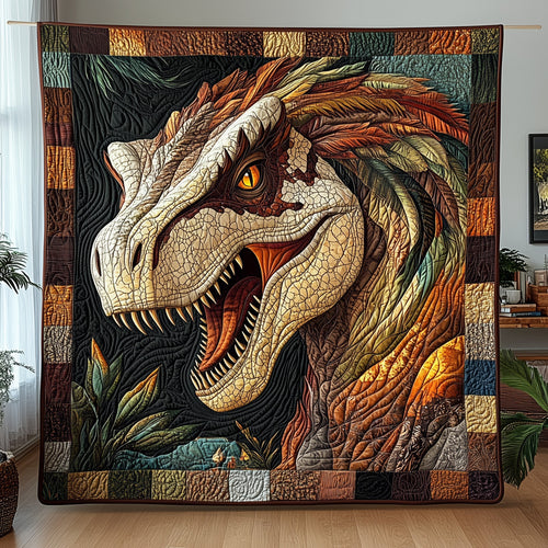 King of the Cretaceous Quilted Blanket GFTOHD3272