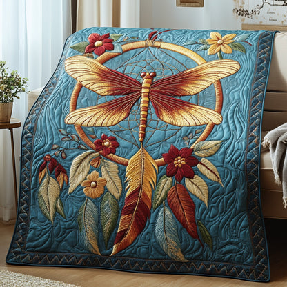Dragonfly Dreamcatcher Quilted Blanket GFTOTP4103