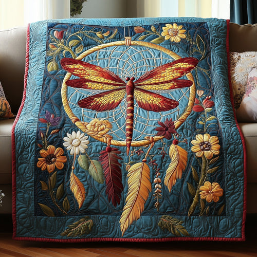 Dragonfly Dreamcatcher Quilted Blanket GFTOTP4102