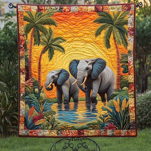 Elephant Quilted Blanket GFTOHD3083