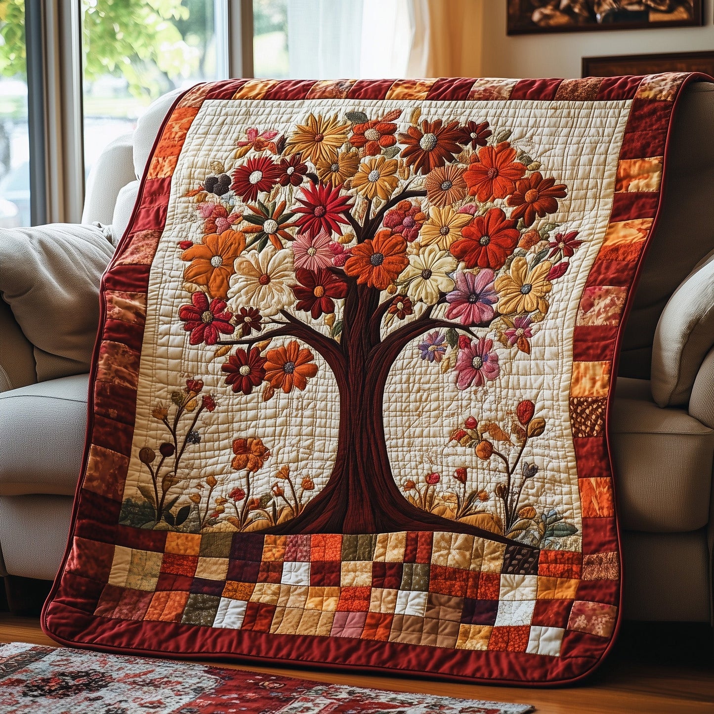 Garden Harmony Quilted Blanket GFTOTP3761