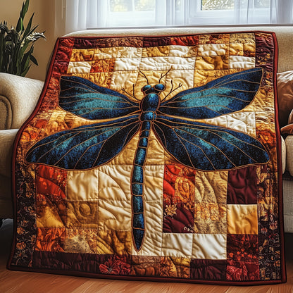 Vibrant Dragonfly Quilted Blanket GFTOTP3778