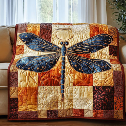 Vibrant Dragonfly Quilted Blanket GFTOTP3780