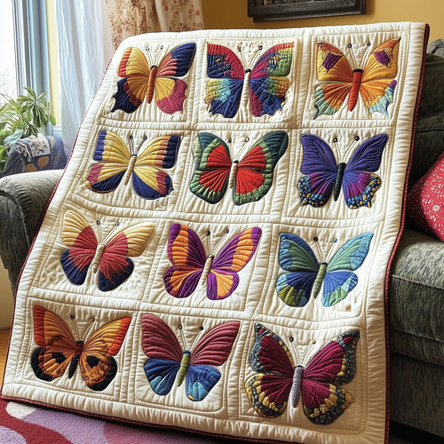 Butterfly Haven Quilted Blanket GFTOTP3860